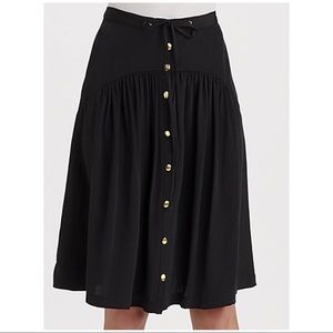 Anthropologie Leifsdottir Silk Crepe Skirt